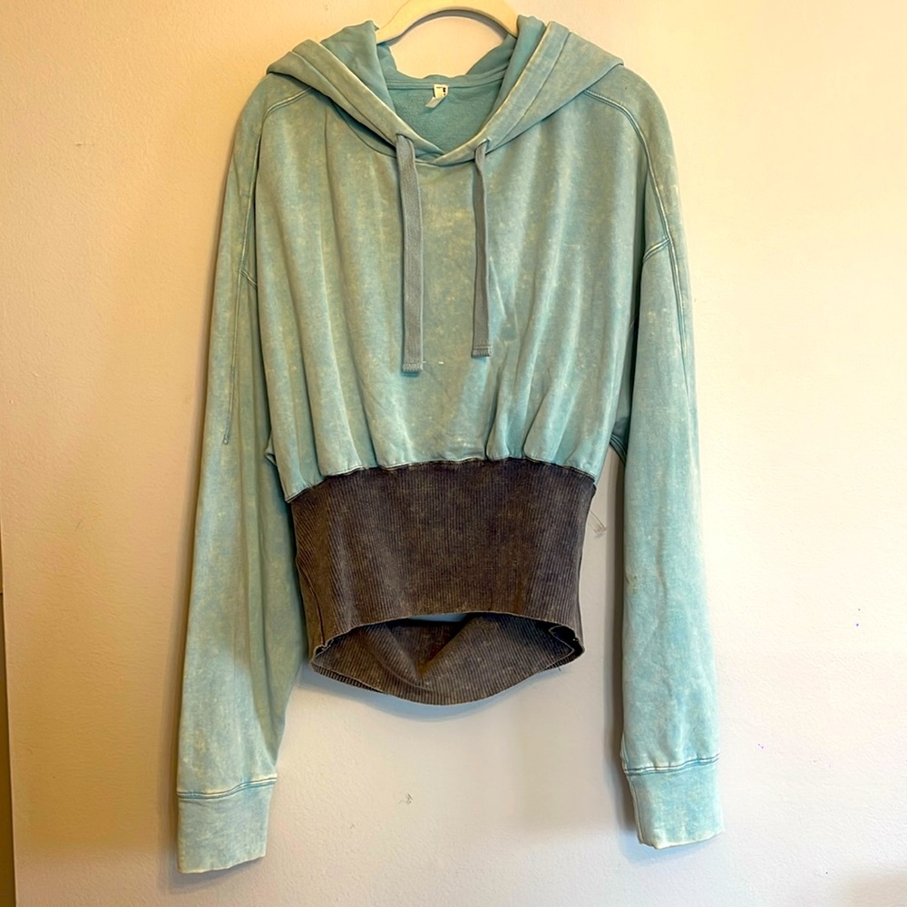 Free People, movement, hooded sweatshirt, with open back detail